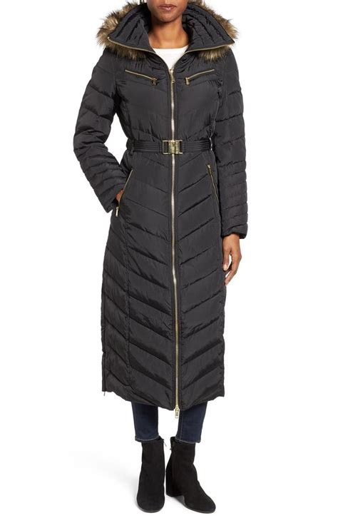 michael kors women's long coat|Michael Kors padded coat women's.